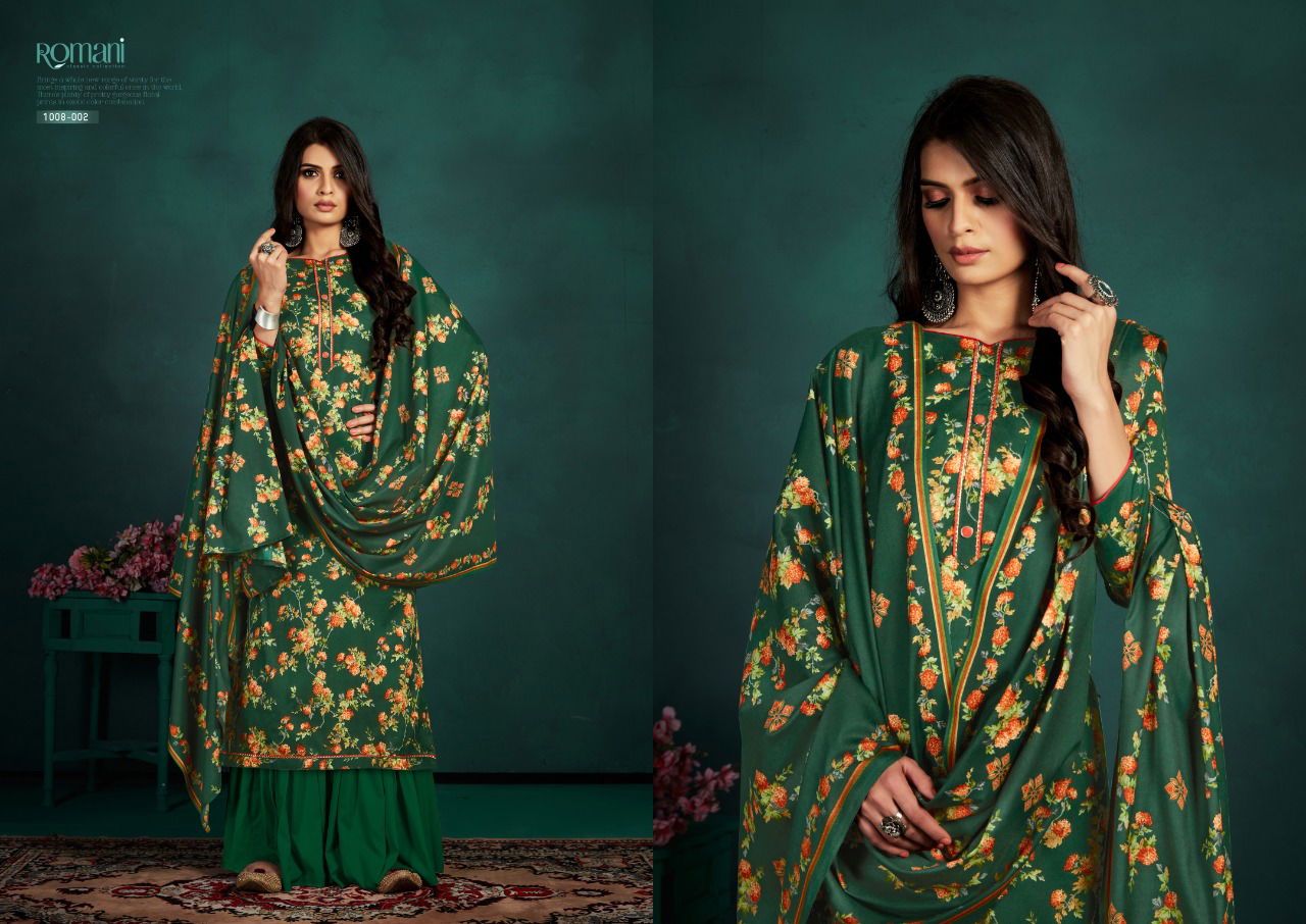 Romani Flora Exclusive Wear Designer Pashmina Collection